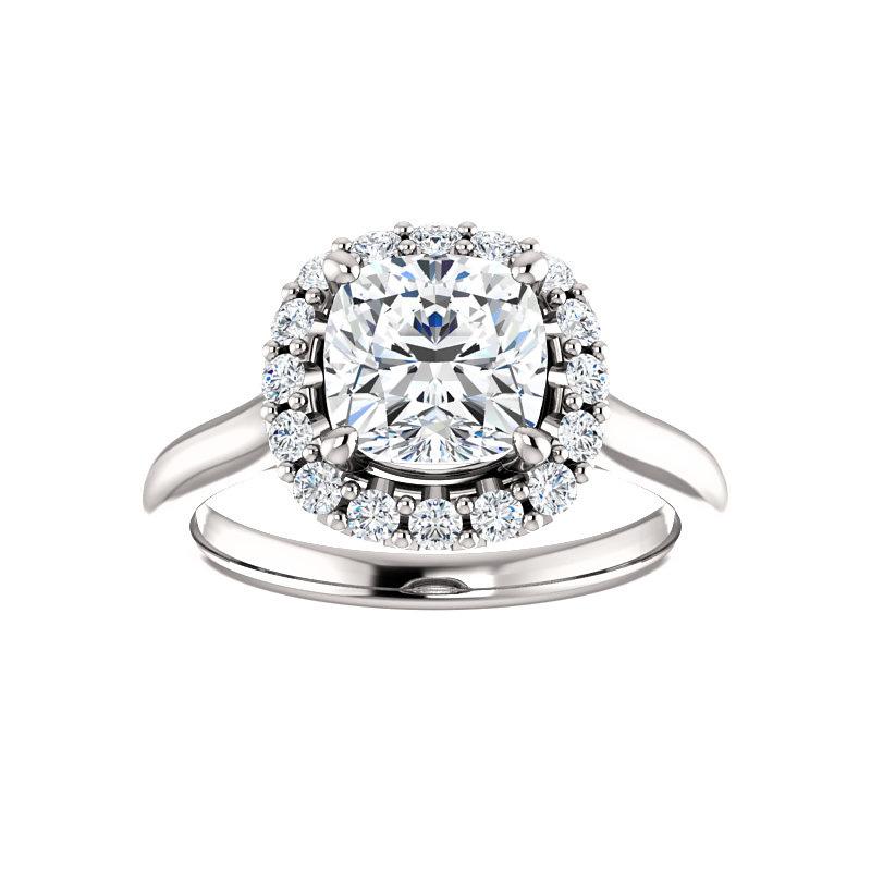 The Janie Cushion Moissanite Ring