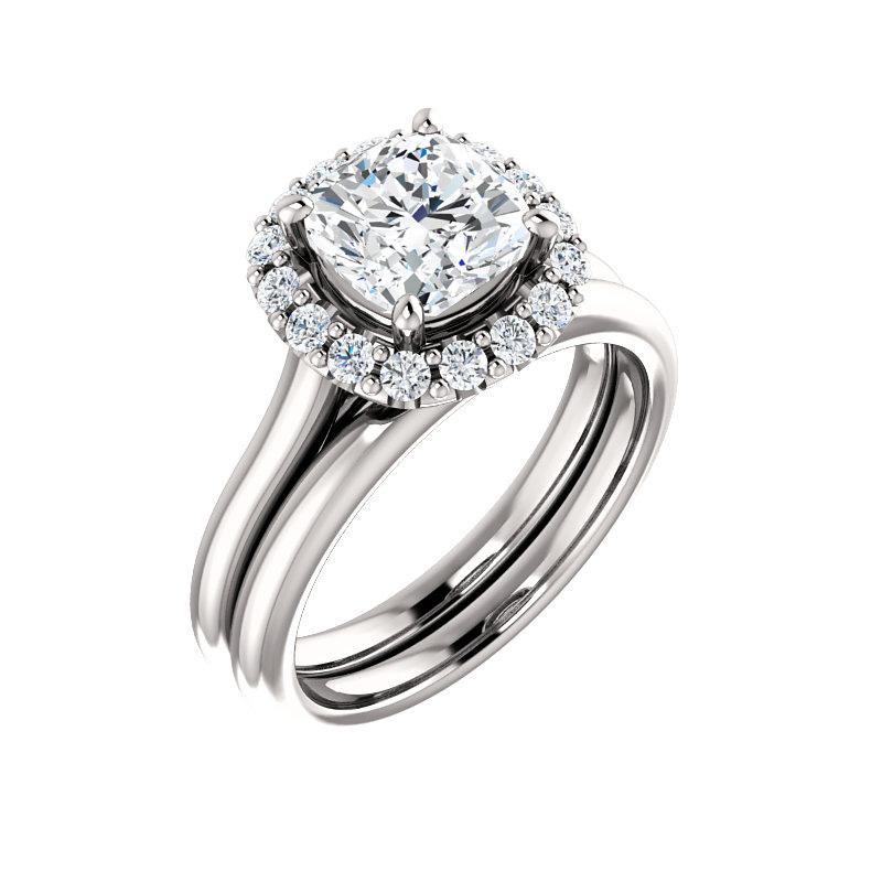 The Janie Cushion Moissanite Ring