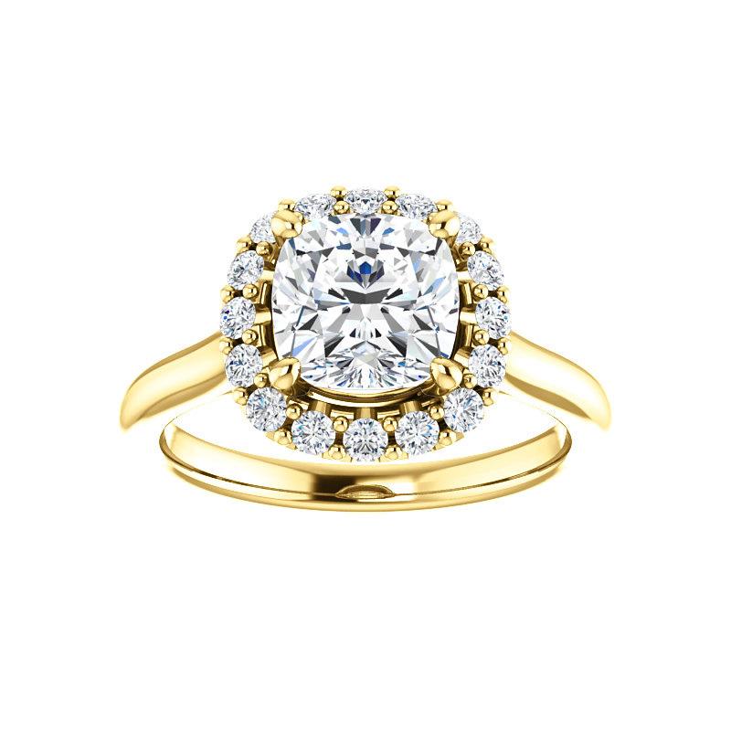The Janie Cushion Moissanite Ring