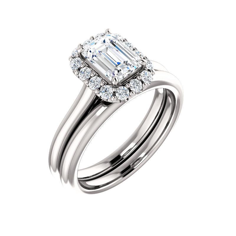 The Janie Emerald Moissanite Ring