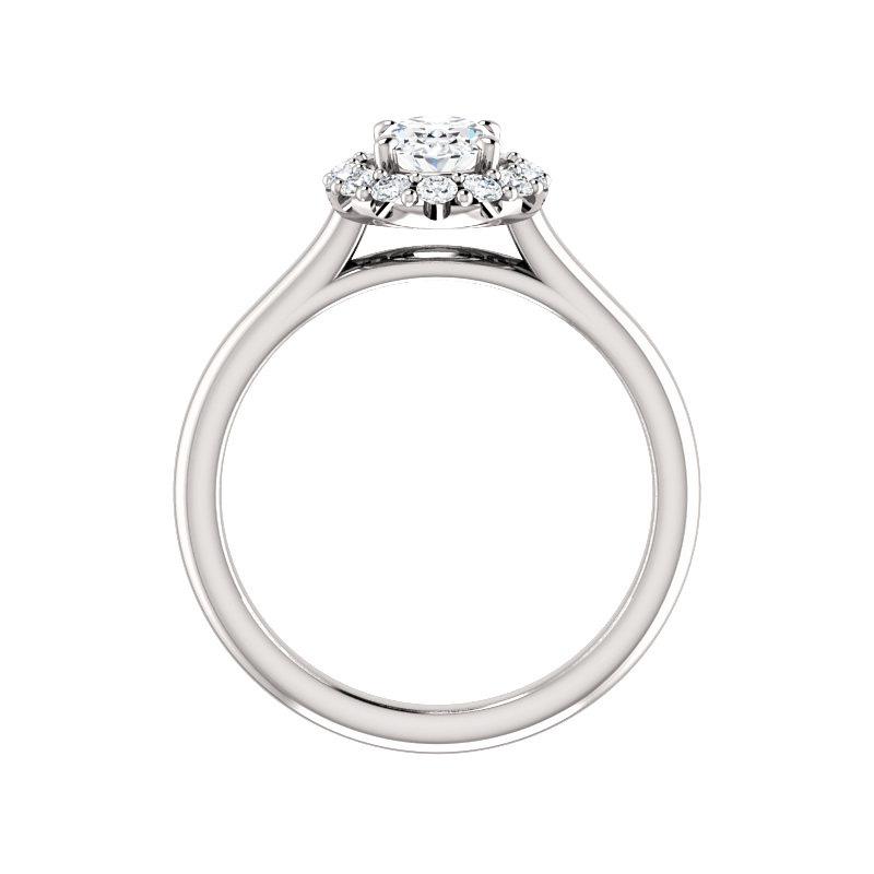 The Janie Oval Cut Moissanite Ring