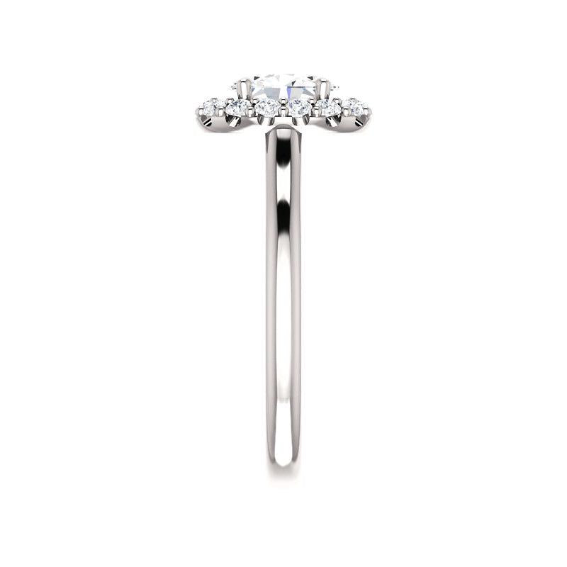 The Janie Oval Cut Moissanite Ring