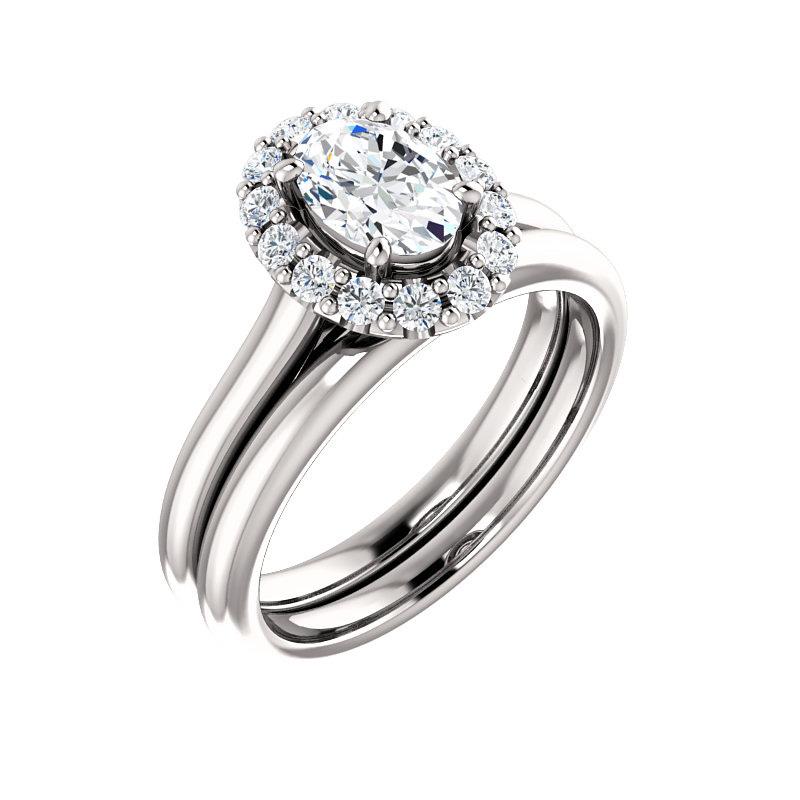 The Janie Oval Cut Moissanite Ring