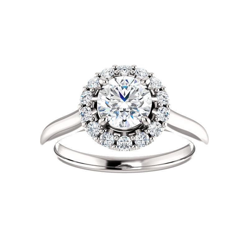 The Janie Round Moissanite Ring