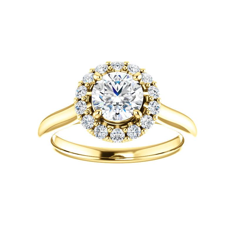 The Janie Round Moissanite Ring