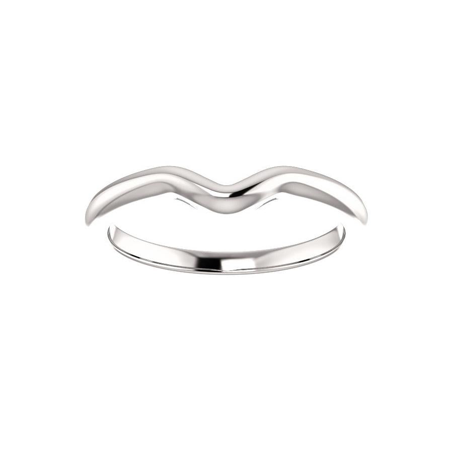 The Six Prongs Design Wedding Ring In White Gold