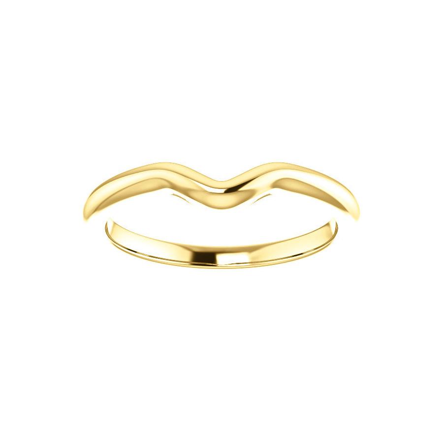 The Six Prongs Design Wedding Ring In Yellow Gold