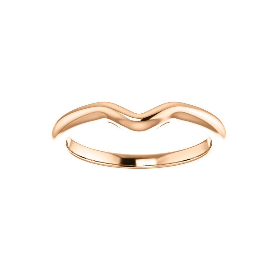 The Six Prongs Design Wedding Ring In Rose Gold