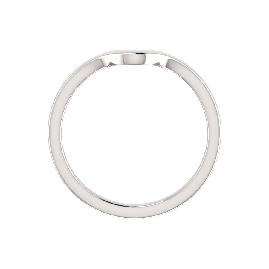The Jamie Design Wedding Ring In White Gold Profile