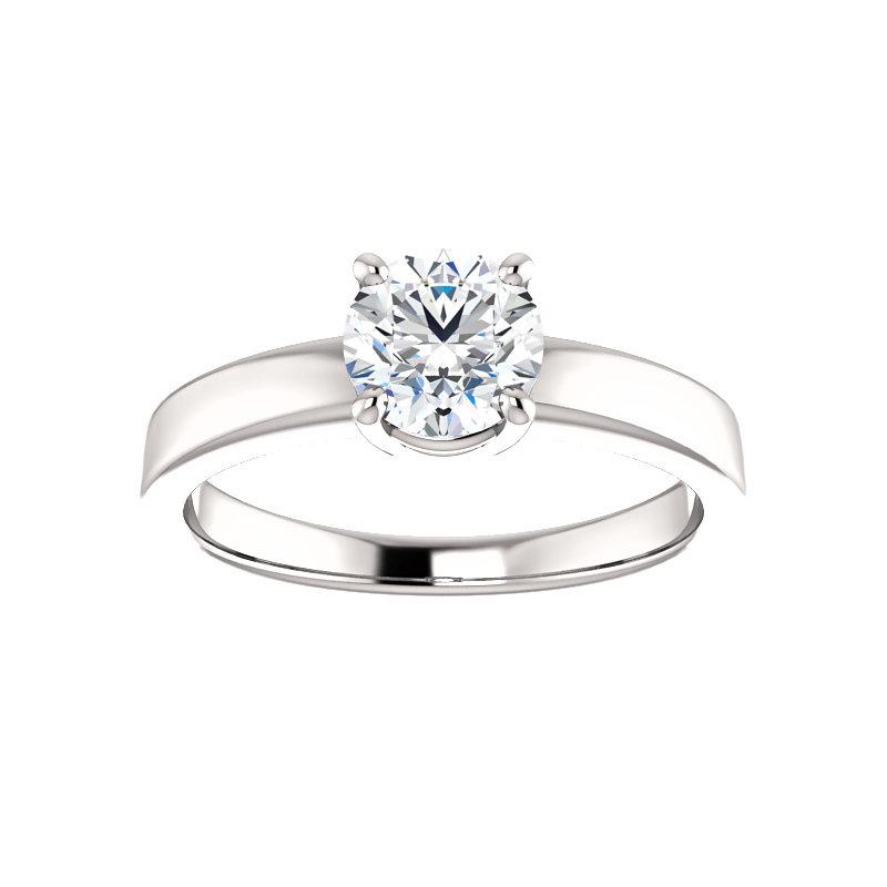 The Jamie Round Lab Diamond Engagement Ring Solitaire Setting White Gold
