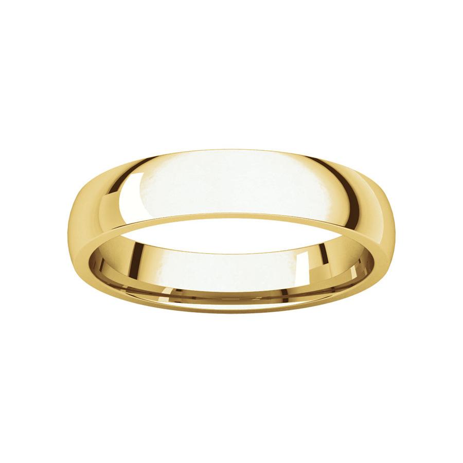 The Dome Comfort Fit (4mm) in yellow gold