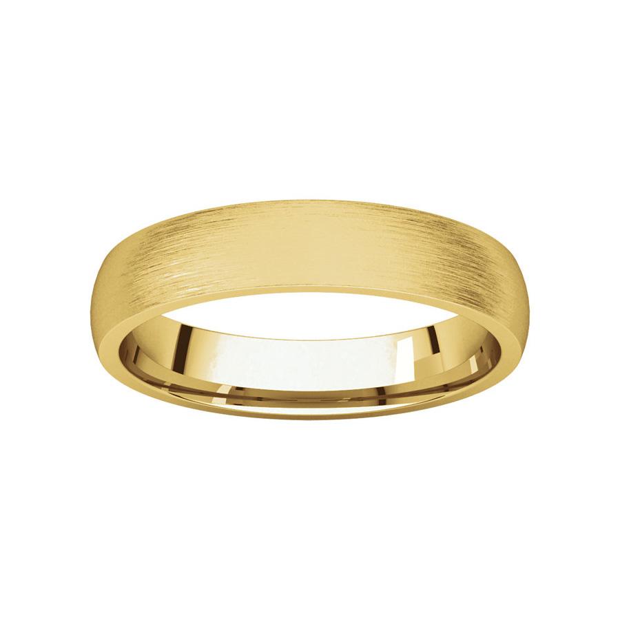 The Dome Comfort Fit (4mm) in yellow gold