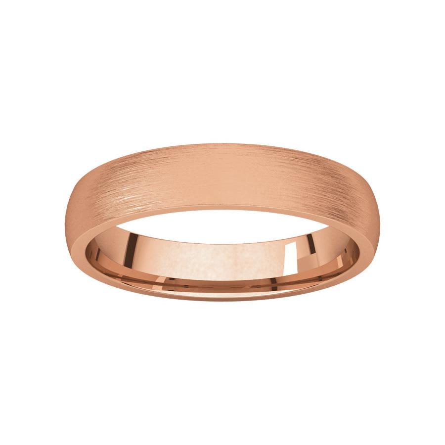 The Dome Comfort Fit (4mm) in rose gold
