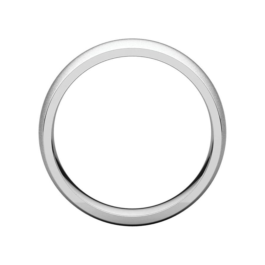 The Dome Comfort Fit (6mm) in white gold side profile