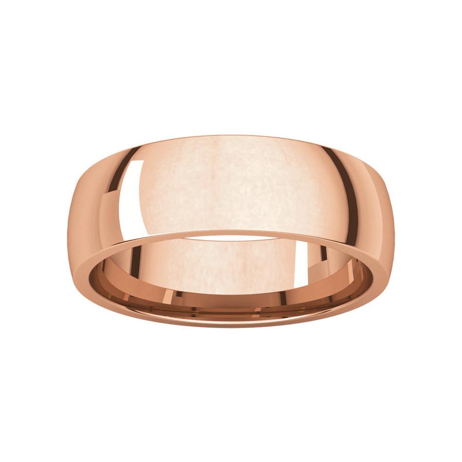 The Dome Comfort Fit (6mm) in rose gold