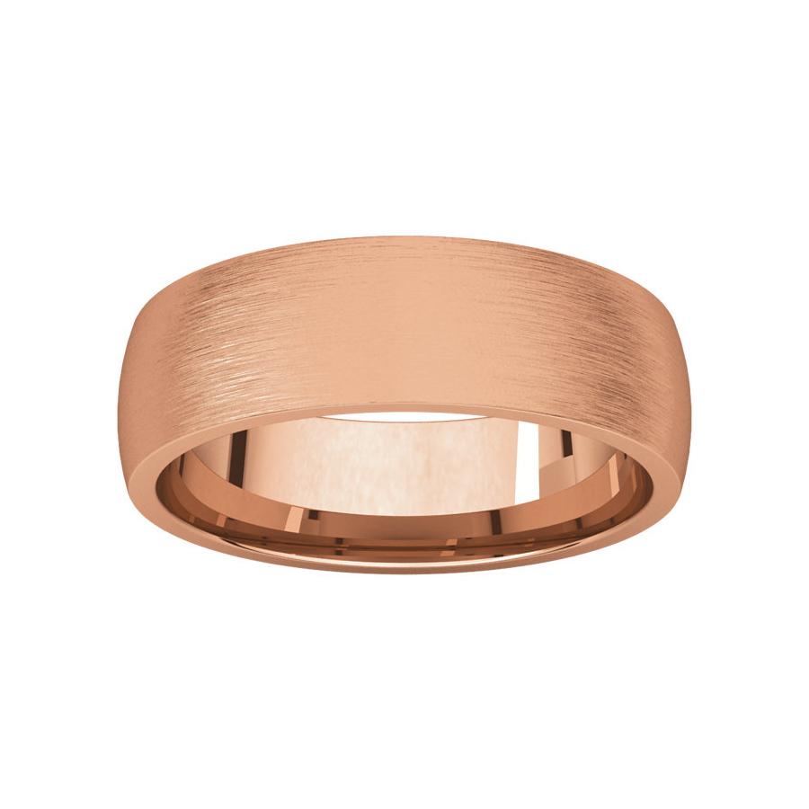The Dome Comfort Fit (6mm) in rose gold