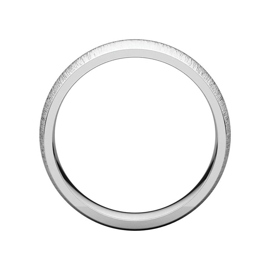 The Dome Comfort Fit (6mm) in white gold side profile