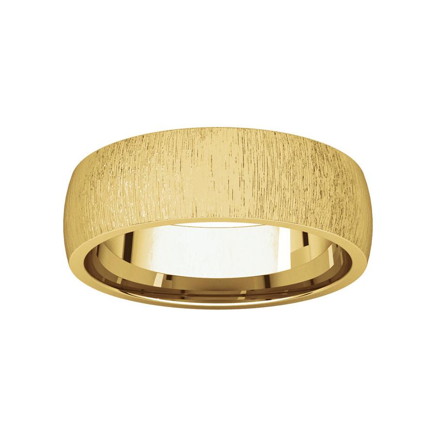 The Dome Comfort Fit (6mm) in yellow gold