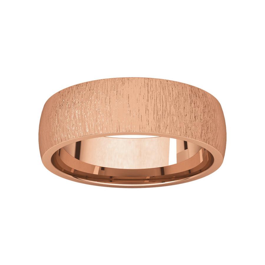 The Dome Comfort Fit (6mm) in rose gold