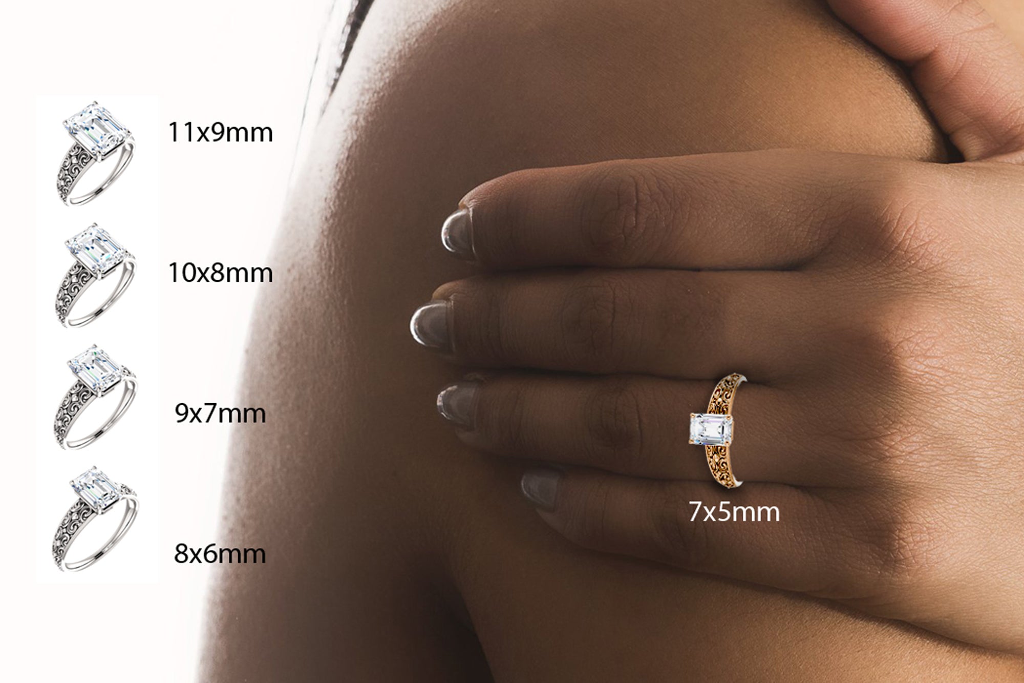 The Jolie Emerald Lab-Grown Diamond Ring