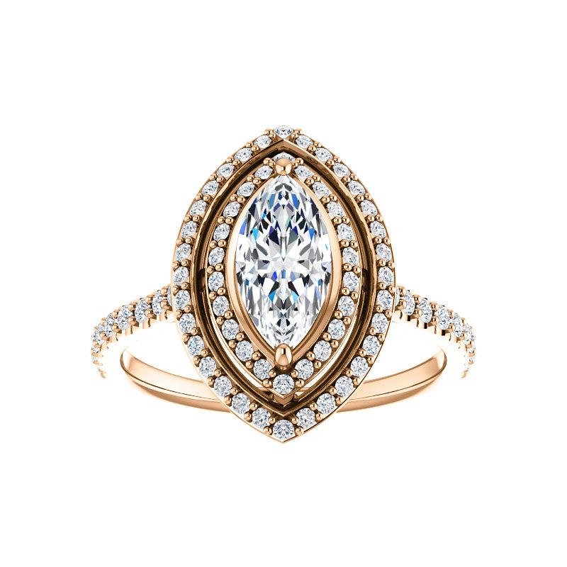 The Viva II Marquise Moissanite Ring
