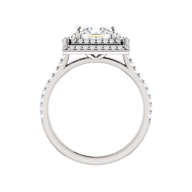 The Viva II Princess Moissanite Ring