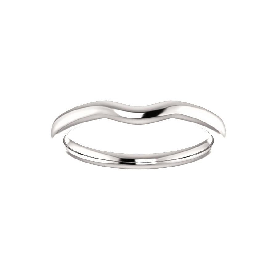 The Denice Band Rope Design Wedding Ring In White Gold