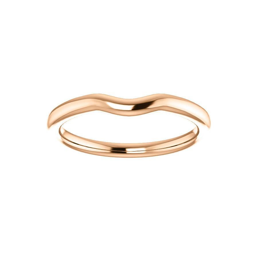 The Denice Band Rope Design Wedding Ring In Rose Gold