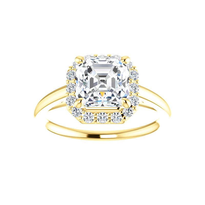 The Nadia Asscher Moissanite Ring