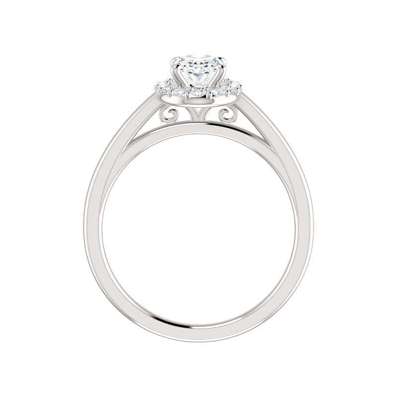 The Nadia Oval Cut Moissanite Ring