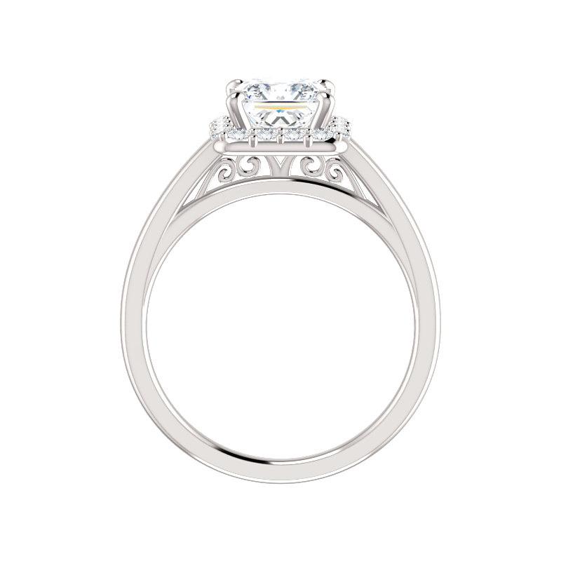 The Nadia Princess Moissanite Ring