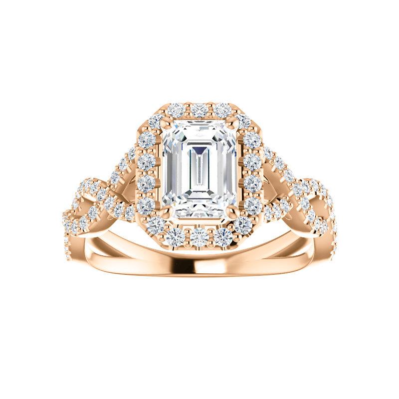 The Arlene Emerald Moissanite Ring