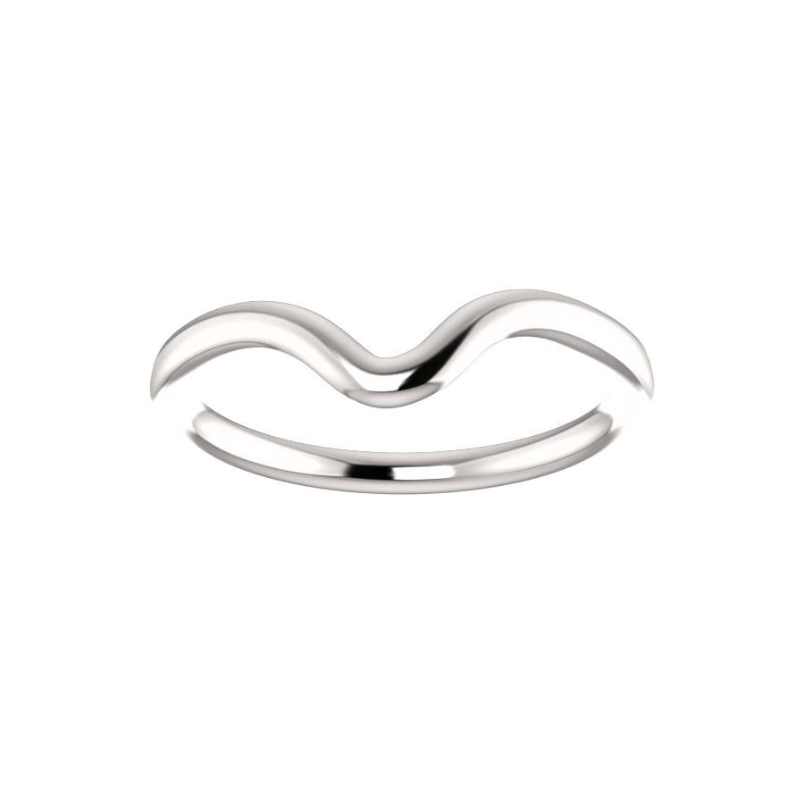 The Interlace Design Wedding Ring In White Gold