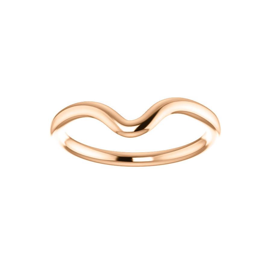 The Interlace Design Wedding Ring In Rose Gold