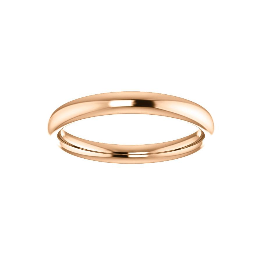 The Debra Band Rope Design Wedding Ring In Rose Gold