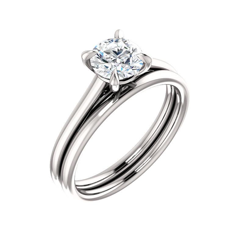 The Jane Round Moissanite Ring