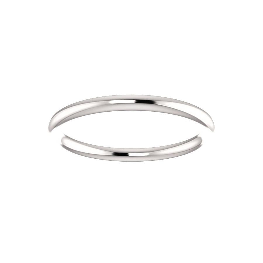 The Teresa Band High Polished Design Wedding Ring In White Gold