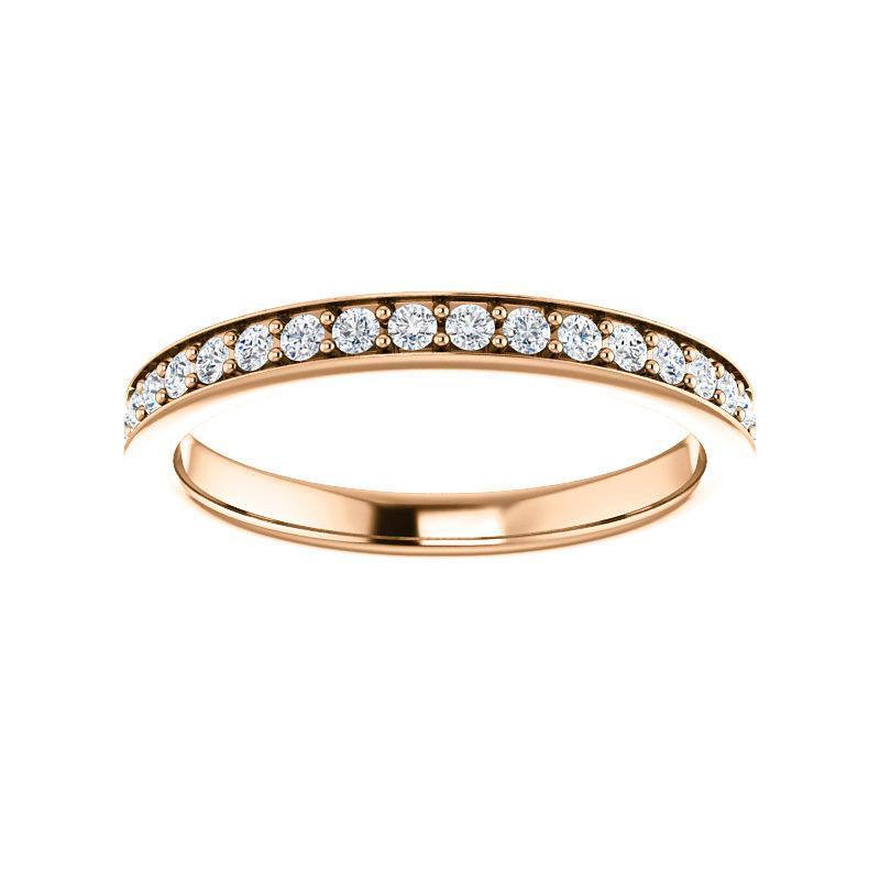 Andrea diamond wedding ring in rose gold