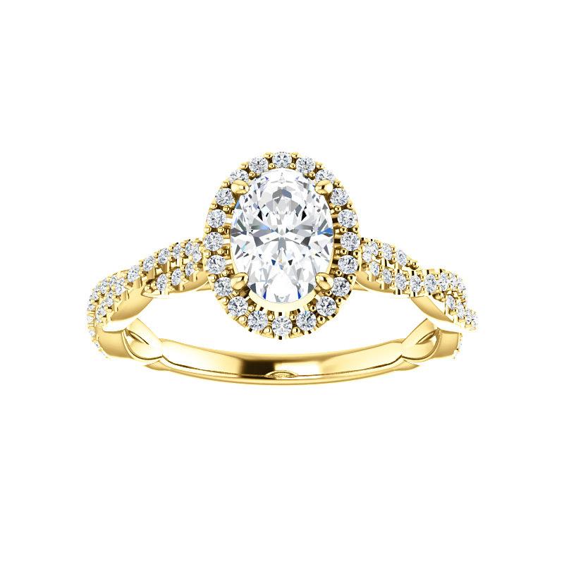 The Margie Oval Moissanite Ring