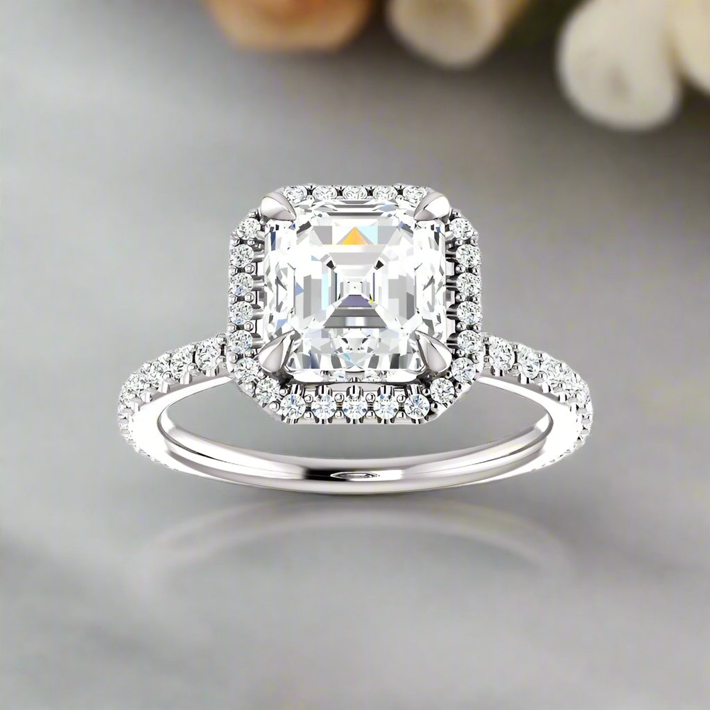 The Ada Asscher Moissanite Ring