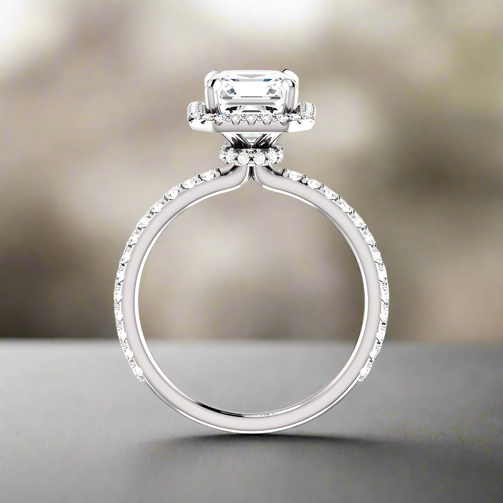 The Ada Asscher Moissanite Ring