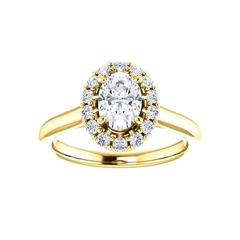 The Janie Oval Cut Moissanite Ring