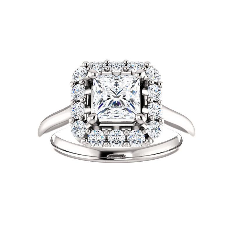 The Janie Princess Moissanite Ring