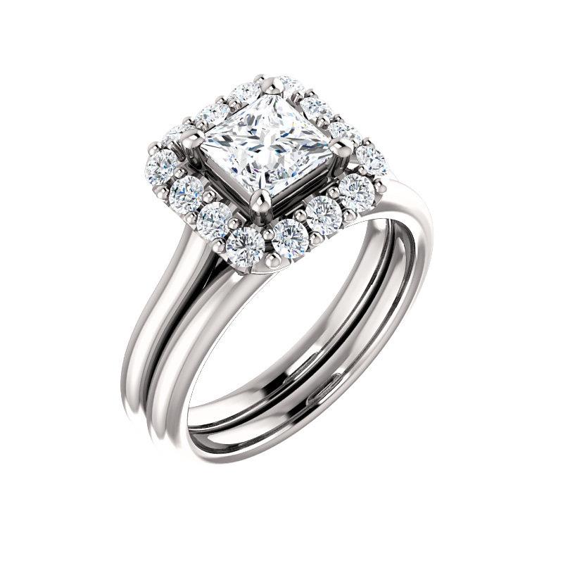 The Janie Princess Moissanite Ring