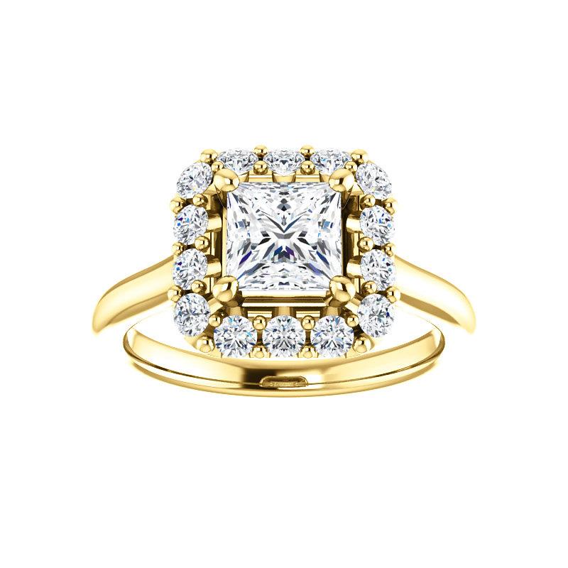 The Janie Princess Moissanite Ring