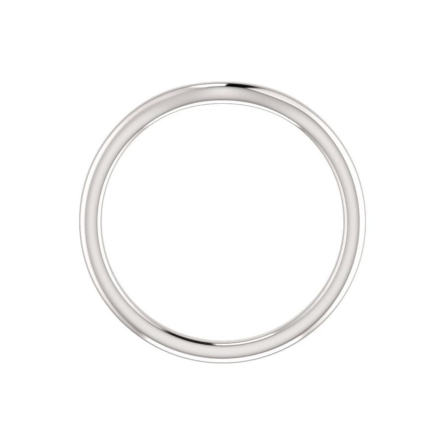 The Kelsea Design Wedding Ring In White Gold Profile