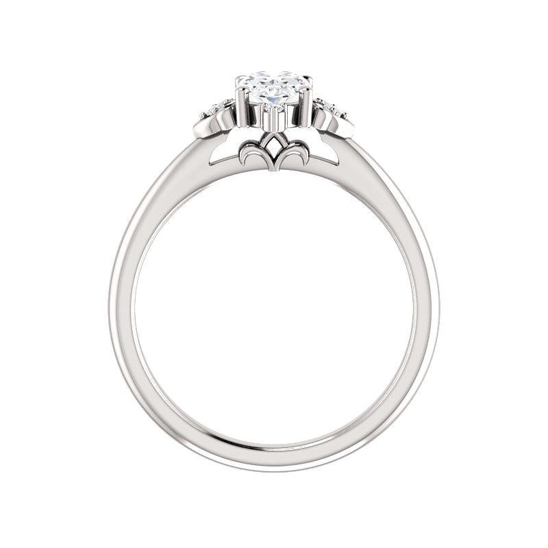 The Lillia Oval Cut Moissanite Ring