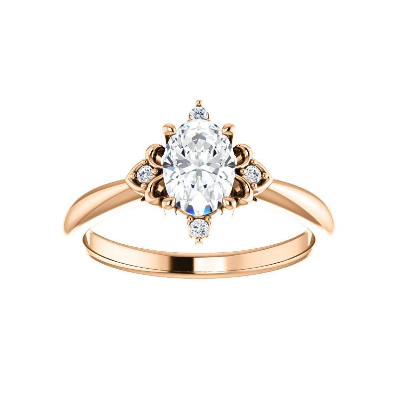 The Lillia Oval Cut Moissanite Ring