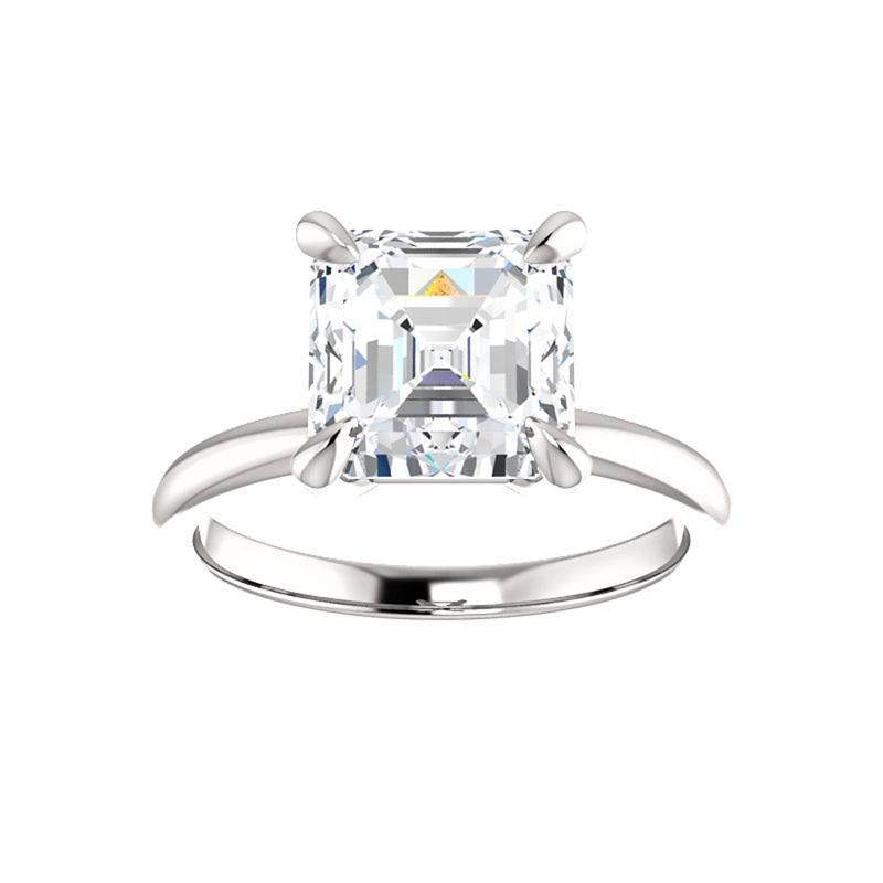 The Julie Asscher Moissanite Engagement Ring Solitaire Setting White Gold