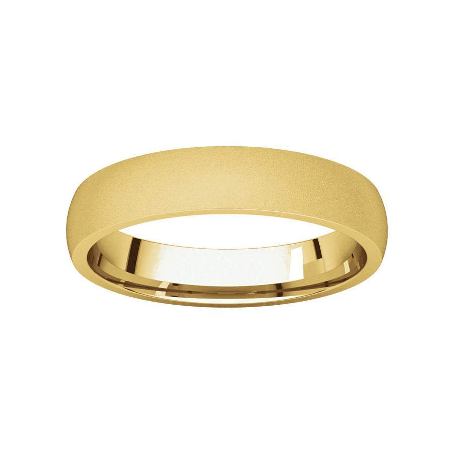 The Dome Comfort Fit (4mm) in yellow gold